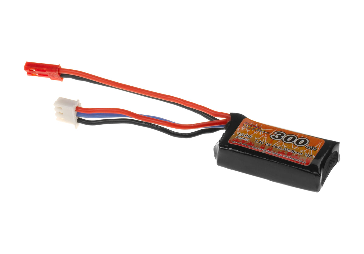 VB Power LiPo Akku 7.4V 300mAh 35C/70C mit JST-Stecker
