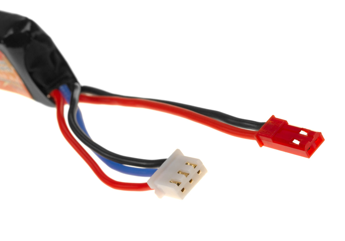 VB Power LiPo 7.4V 300mAh Groessenvergleich HPA FCU Akku