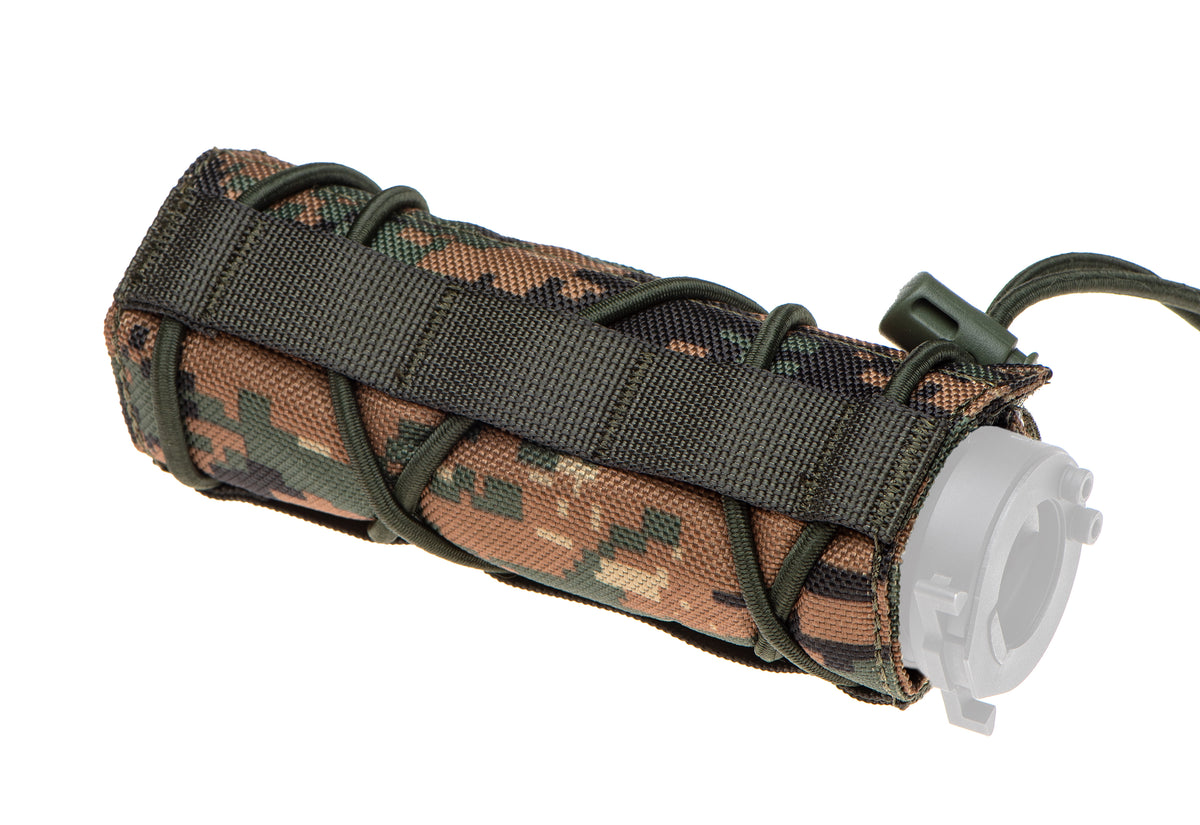 Invader Gear Suppressor Cover 14cm in Marpat, Cordura mit Bungee-Schnürung, Detailansicht 2