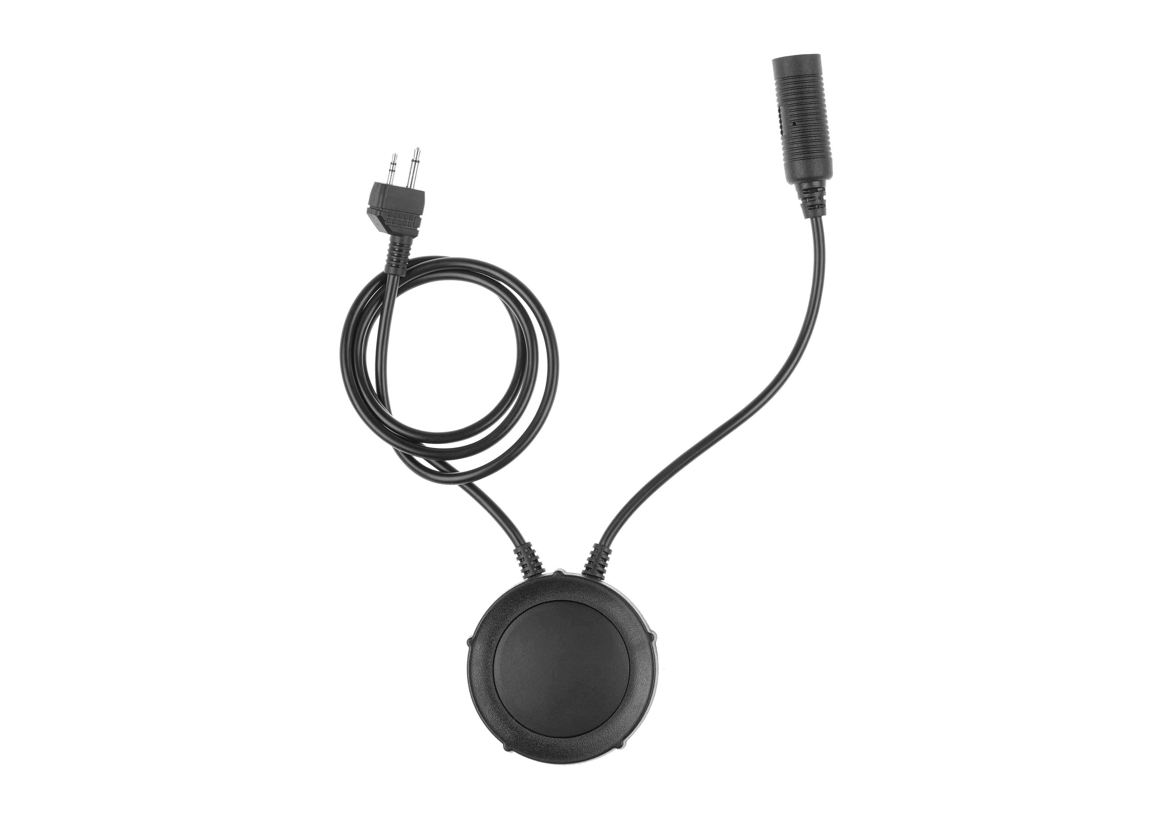 Earmor M55 Tactical PTT Midland 2-Pin - Frontansicht mit großer Sendetaste