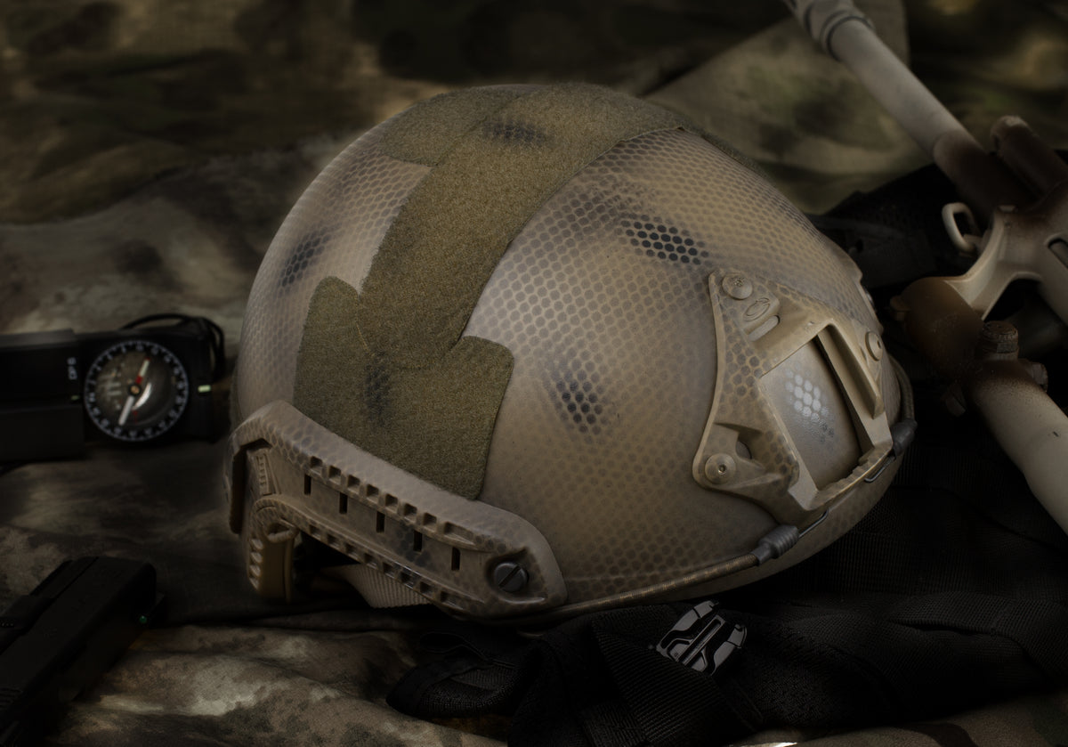 Emerson FAST Helmet MH Replica in Subdued, Detailaufnahme der NVG-Frontaufnahme