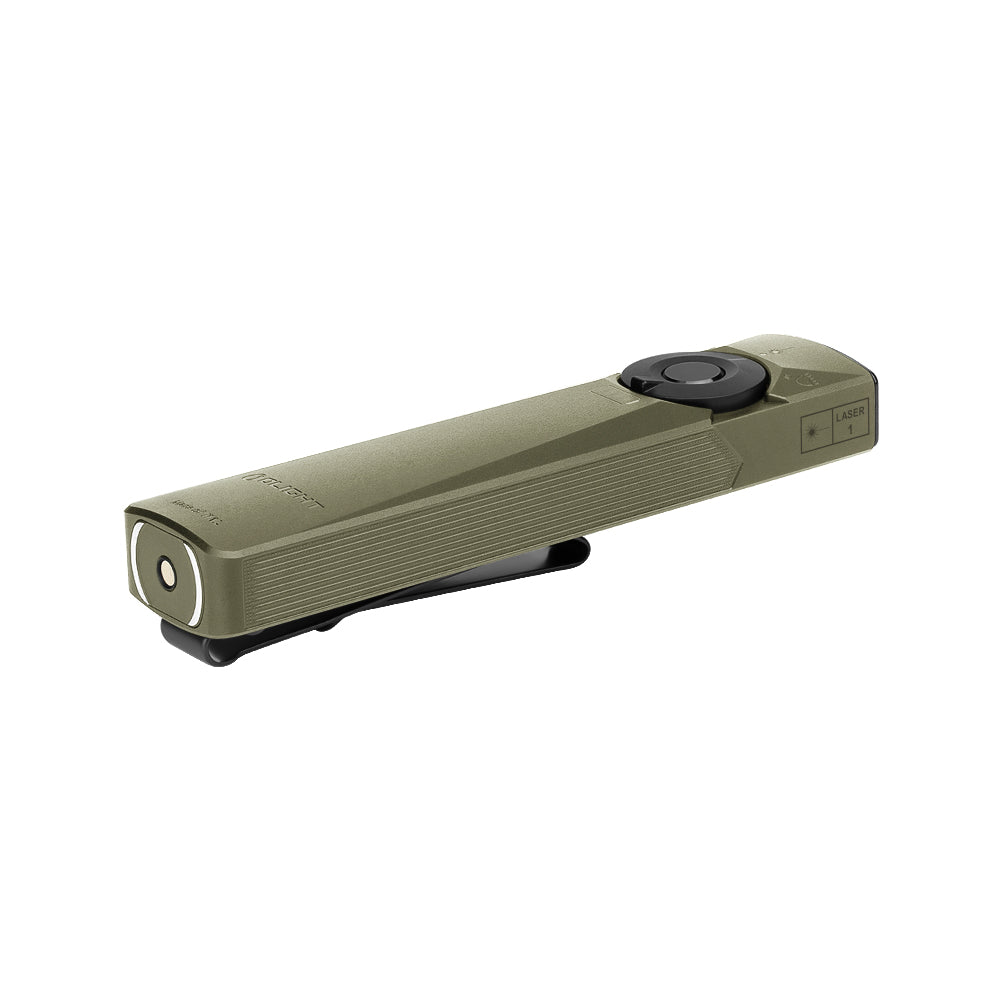 Olight Arkfeld Ultra grüner Klasse-1-Laser in Aktion
