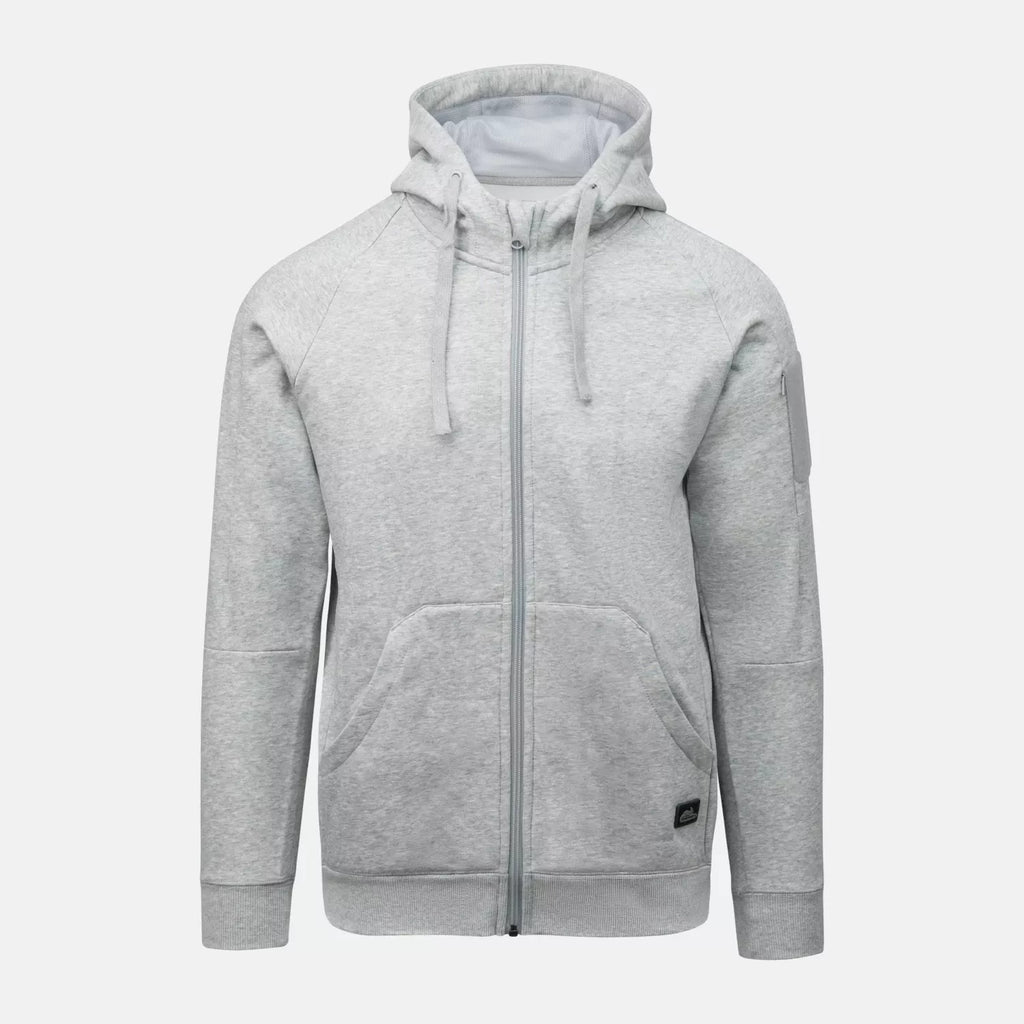 Urban Hoodie Lite Fullzip Hellgrau Melange