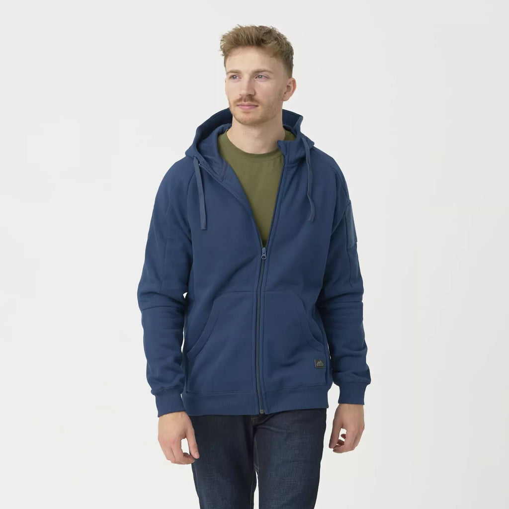 Urban Hoodie Lite Fullzip Blau