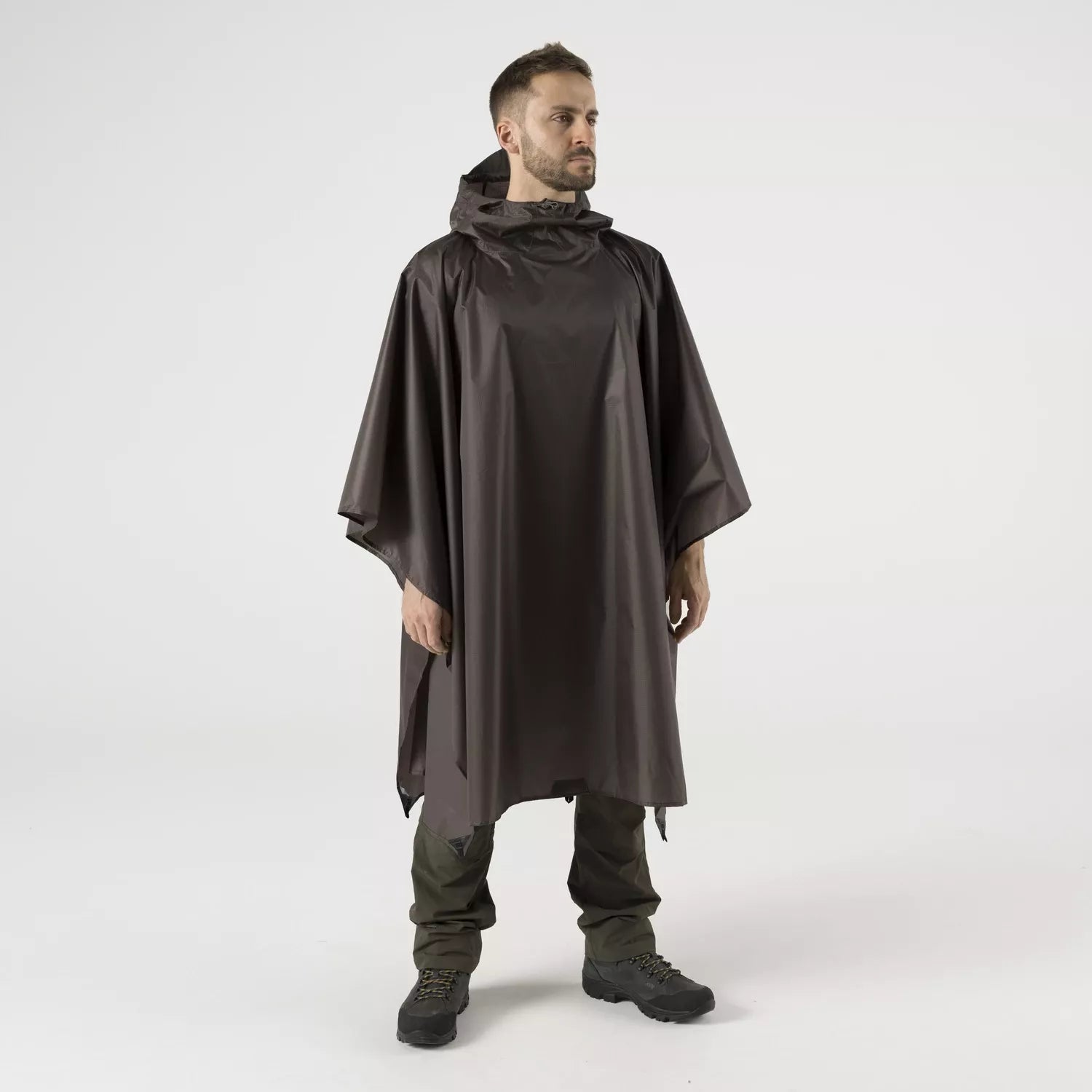Lightweight Poncho Earth Brown Hauptbild