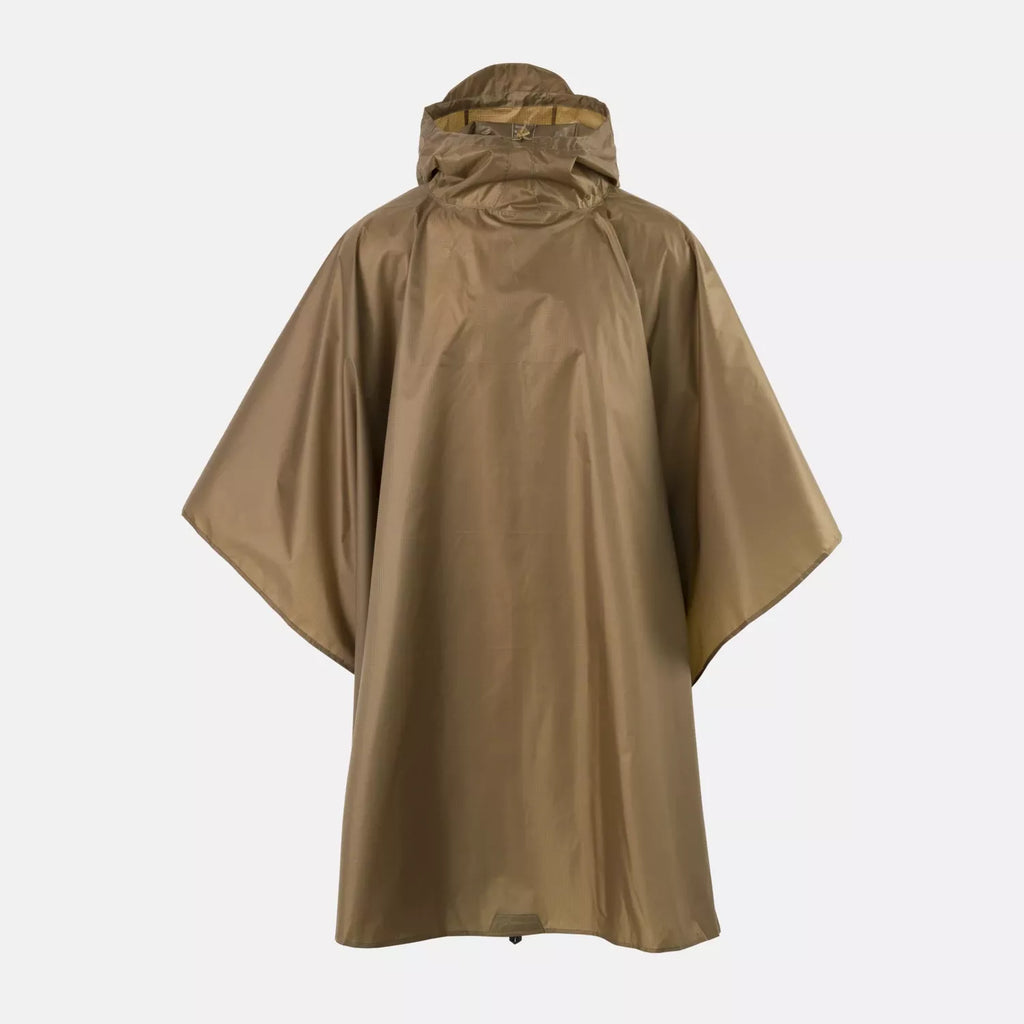 Lightweight Poncho Earth Brown Frontansicht