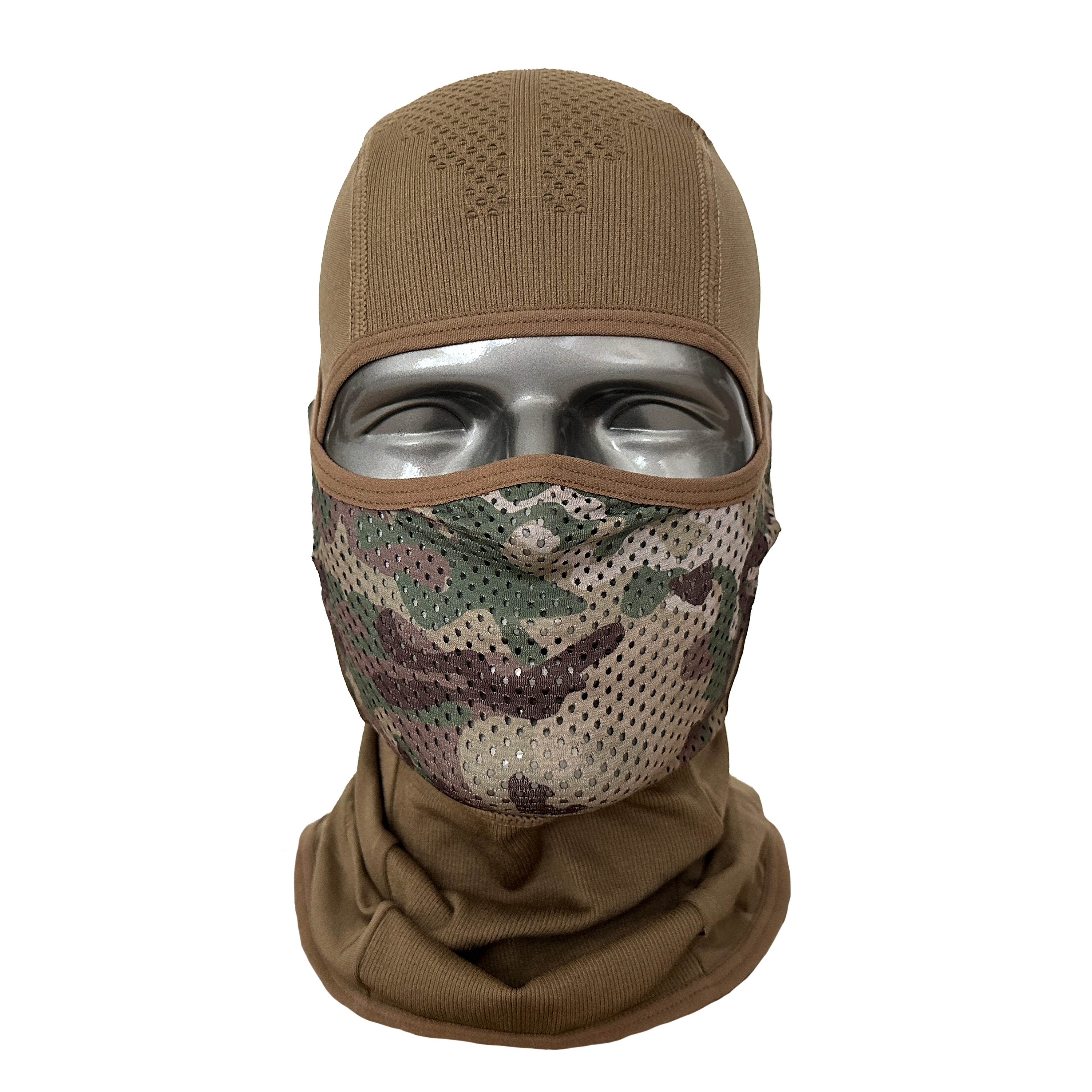 NB-Tactical Balaclava V3 Multicam Frontansicht