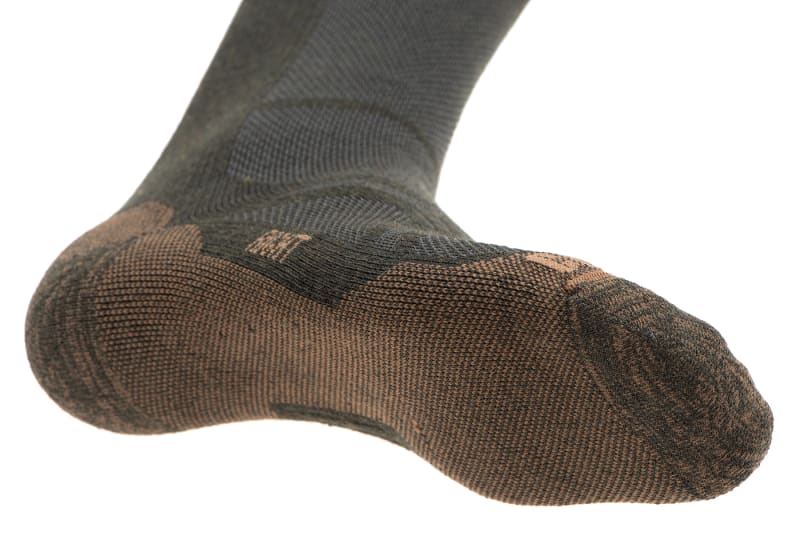 Clawgear Merino Crew Socks Oliv Sohle mit Frottee Zone