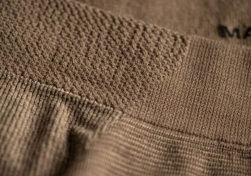 Clawgear Merino Seamless Boxer Stonegrey Olive Detail nahtlose Konstruktion