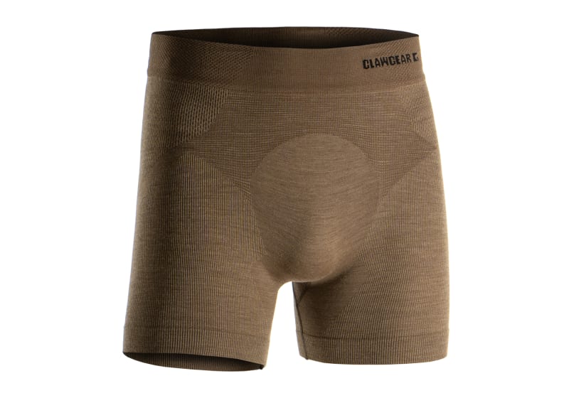 Clawgear Merino Seamless Boxer Stonegrey Olive, nahtlose Merino Boxershorts