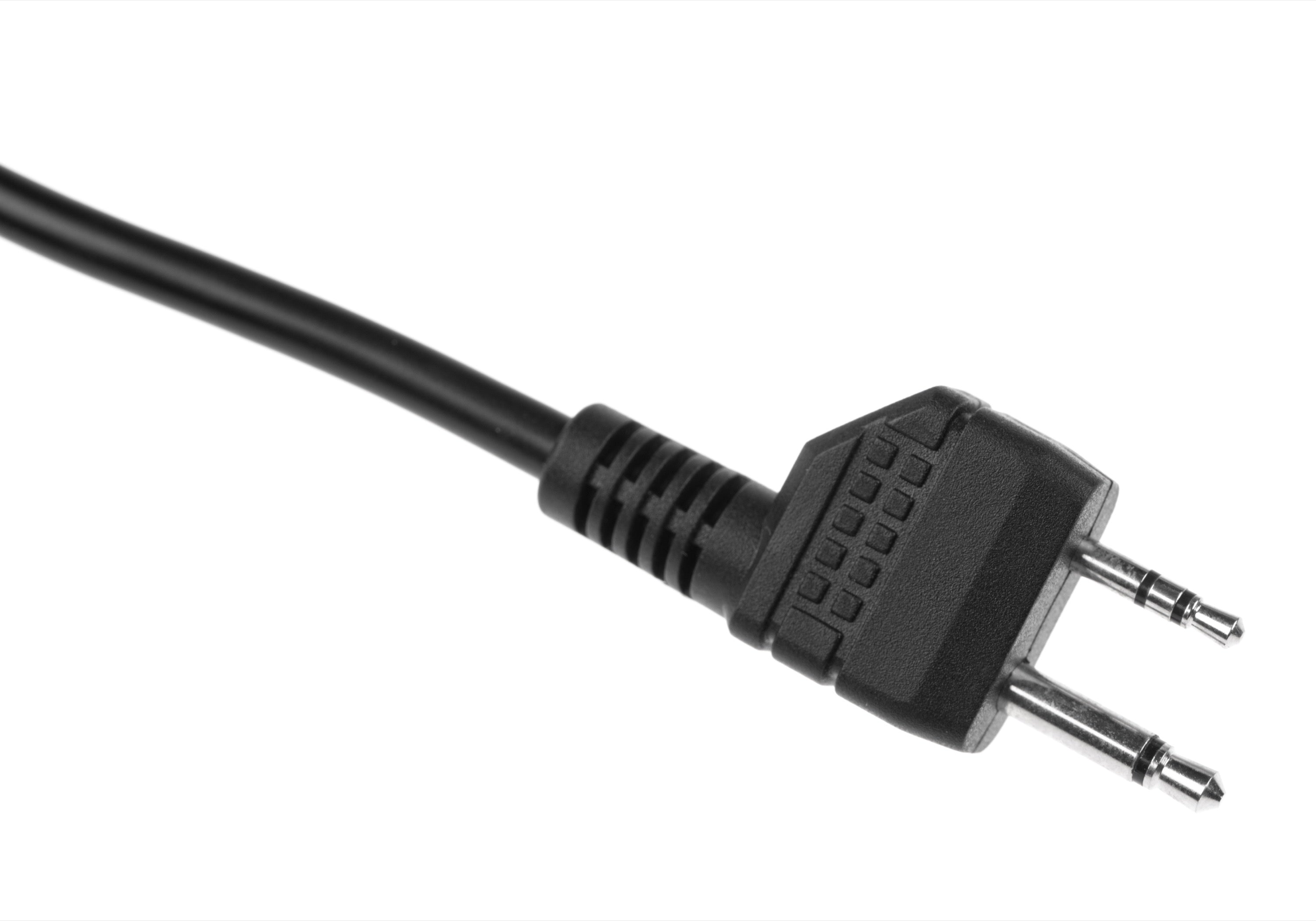 Earmor M55 PTT - Midland 2-Pin Stecker Detail