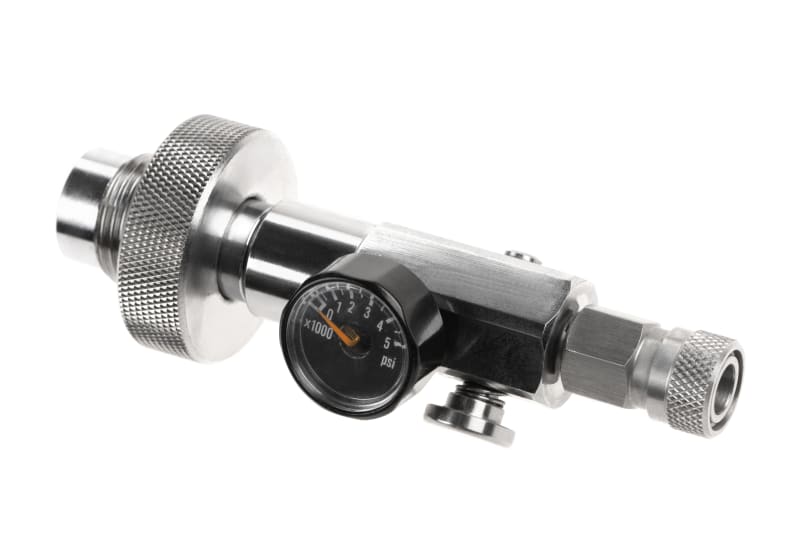 EpeS HPA Nachfüllstation mit DIN Verschraubung, 300 bar Stahl Füllstation für Airsoft HPA Tanks