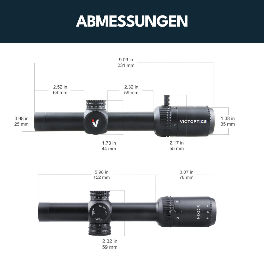 Victoptics OPSL21 1-4x20 IR LPVO Zielfernrohr - Ansicht 7