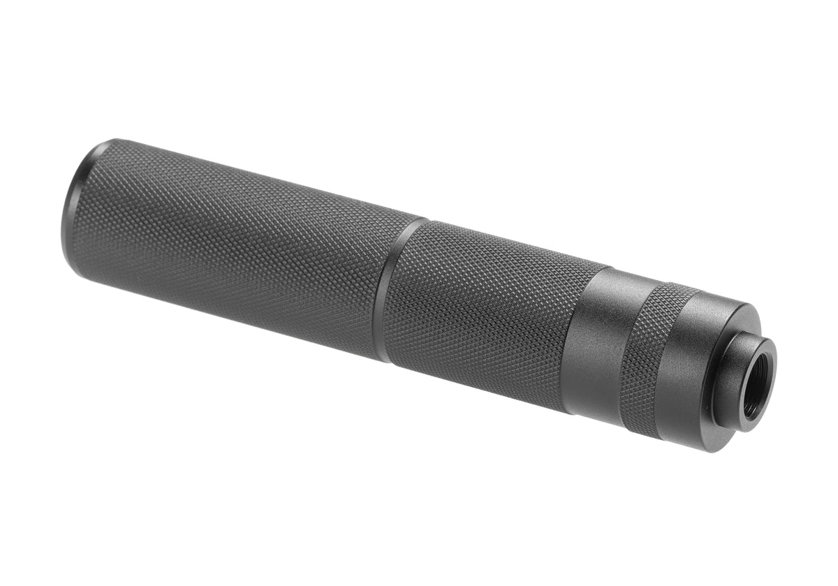 Pirate Arms Silencer V4 155x30mm Airsoft Schalldämpfer Schwarz, Gesamtansicht