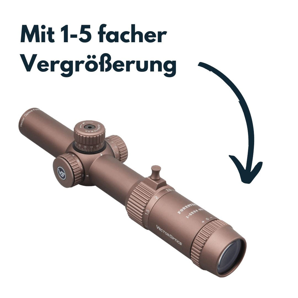 Vector Optics Forester 1-5x24 GenII Okular Detail